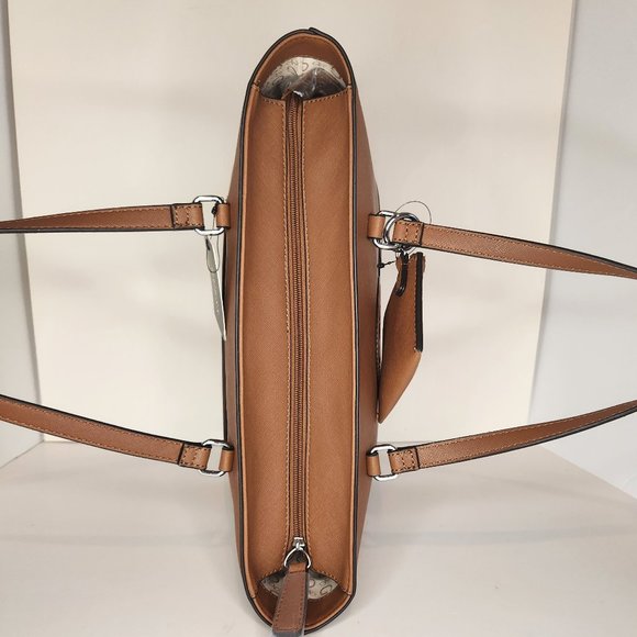 Guess Rothenberg Tote with Coin Purse, Color Cognac - NWT - Picture 7 of 8